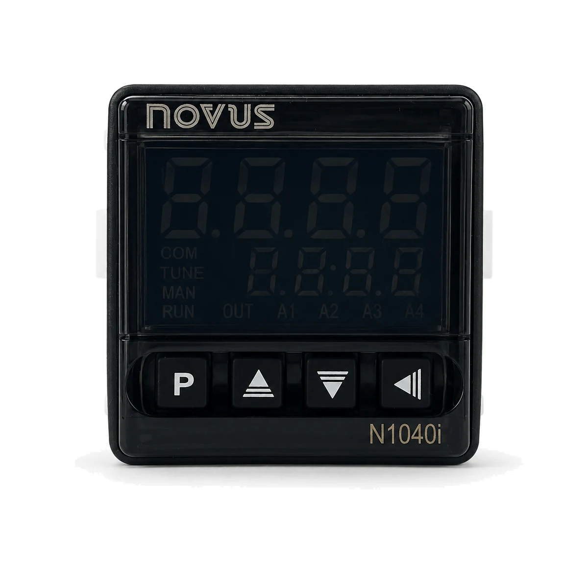 Indicador N1040i NOVUS, versão USB, RA, 24 V, vista frontal (SKU 8104220310)