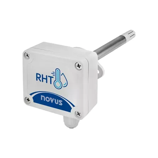 Transmissores de umidade e temperatura RHT-WM e RHT-DM NOVUS. Imagem representativa da linha