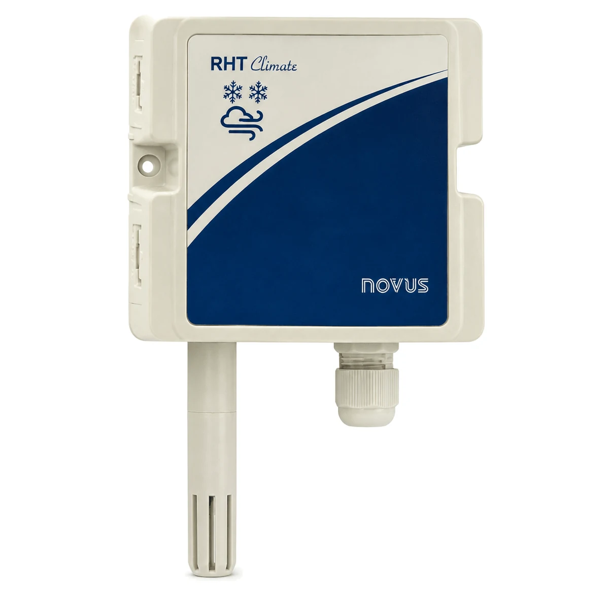 Transmissor de umidade e temperatura RHT Climate NOVUS, versão WM, vista frontal (SKU 8804000001)