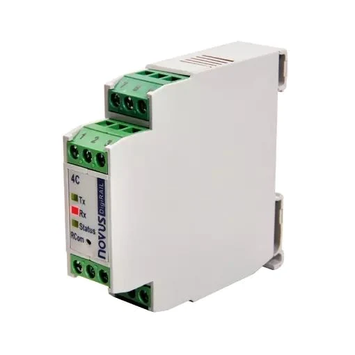 Módulos de E/S DigiRail NOVUS, versão DigiRail 4C, vista lateral (SKU 8811400101)