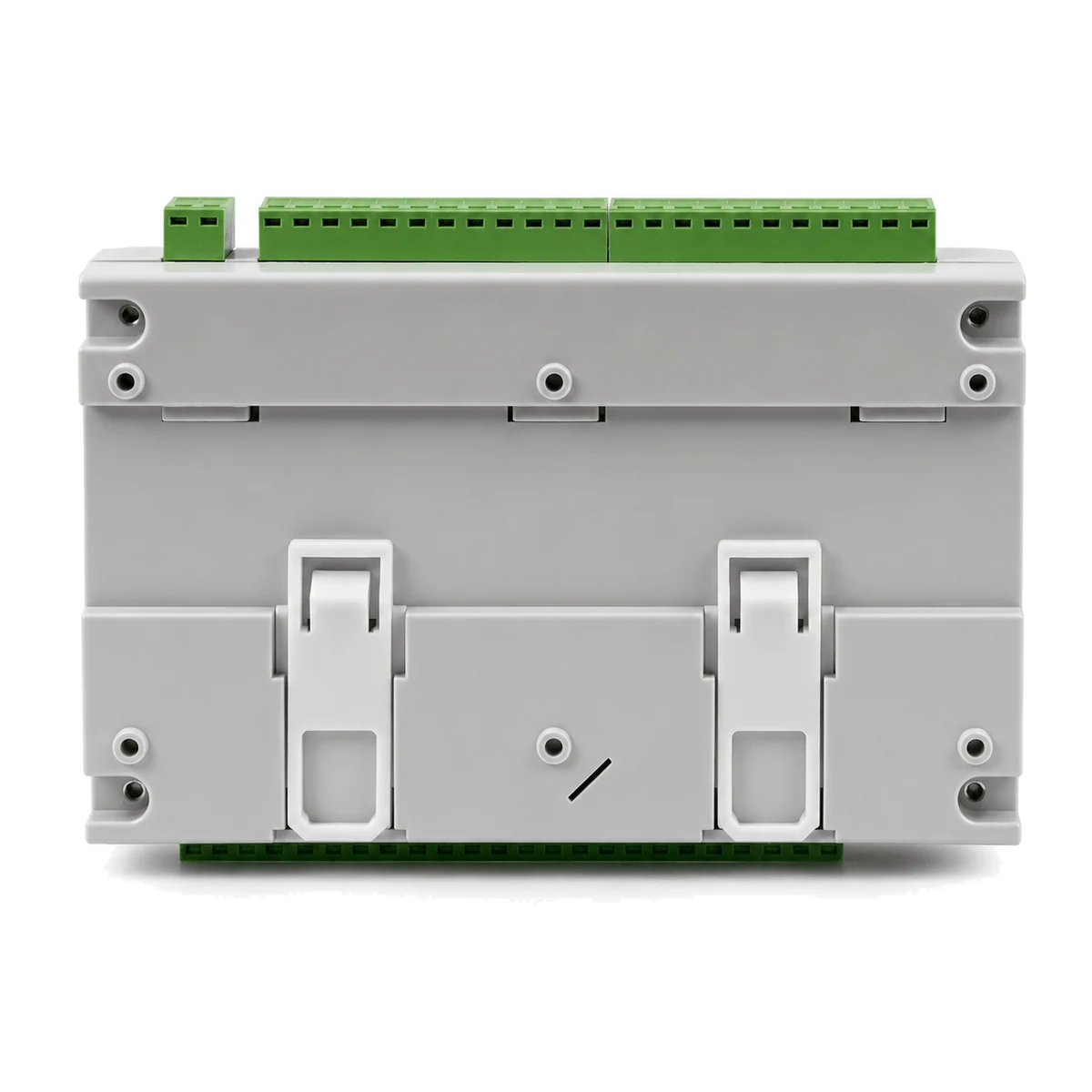Data logger FieldLogger NOVUS, versão USB + Ethernet + 2 × RS485, Sem IHM, vista traseira (SKU 8812120000)