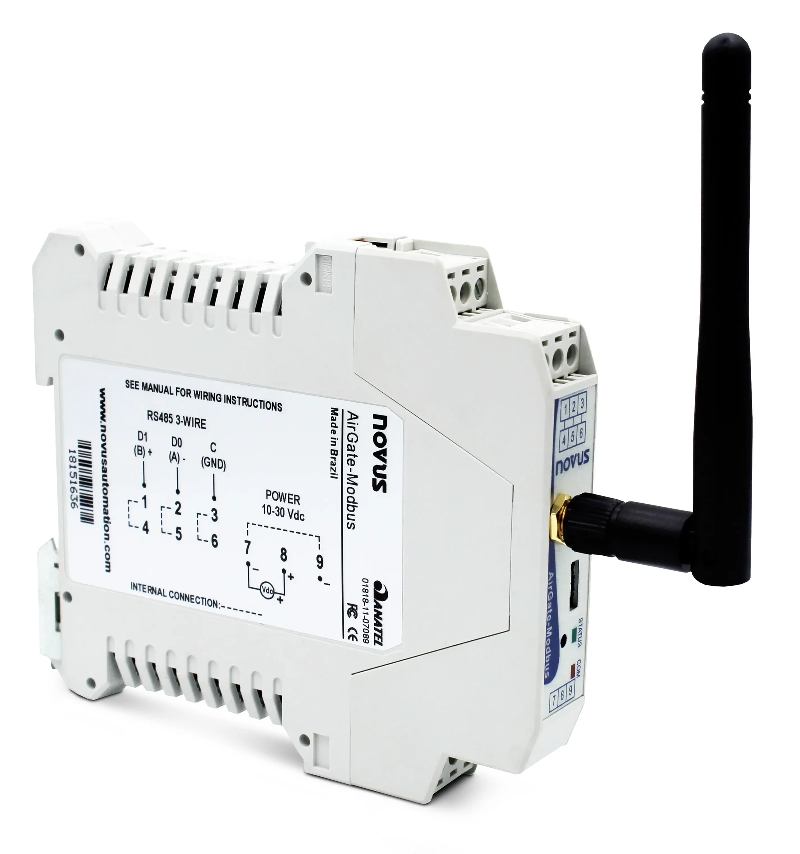 Gateway AirGate Modbus NOVUS