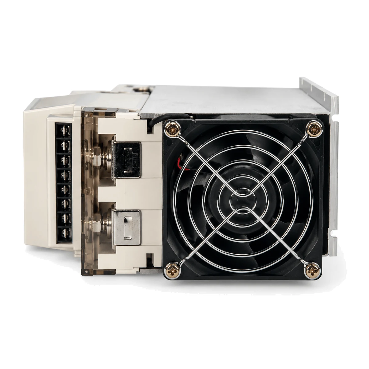 Controlador de potência PCW e PCWE, 60 a 200 A NOVUS, versão 100 A, 2 fases, vista traseira (SKU 8823122100)