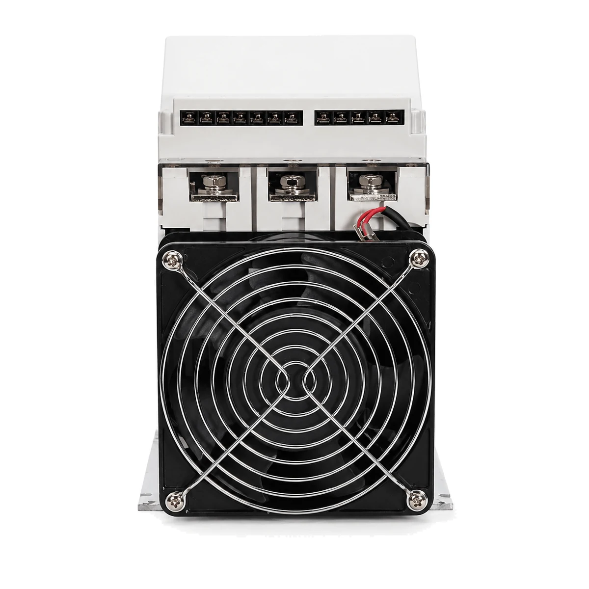 Controlador de potência PCW e PCWE, 60 a 200 A NOVUS, versão 100 A, 3 fases, vista traseira (SKU 8823233100)