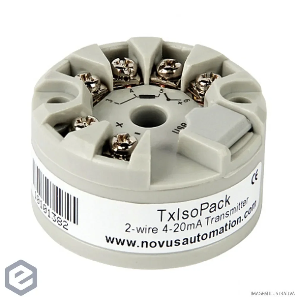 Transmissor TxIsoPack (COM USB), produto NOVUS