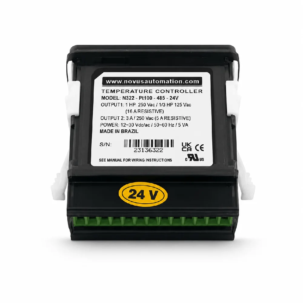 N322 PT100 RS485 (12-24 VDC), produto NOVUS
