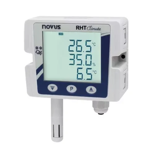 Transmissor RHT CLIMATE-DM-485-LCD-150MM - Haste Inox